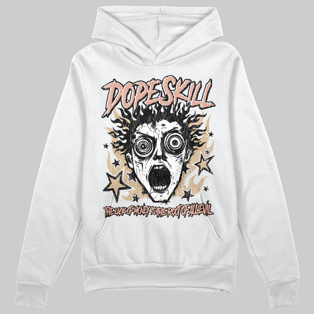 TAN Sneakers DopeSkill Hoodie Sweatshirt Root of Evil Graphic Streetwear - White 