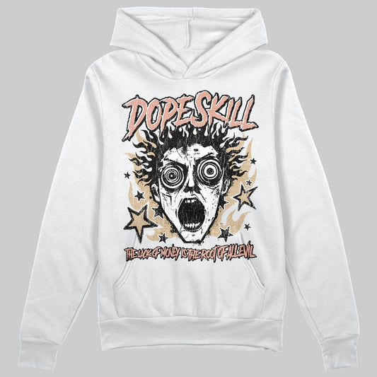 TAN Sneakers DopeSkill Hoodie Sweatshirt Root of Evil Graphic Streetwear - White 