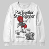 Jordan 3 OG “Black Cement” DopeSkill Sweatshirt Play together, Stay together Graphic Streetwear - White