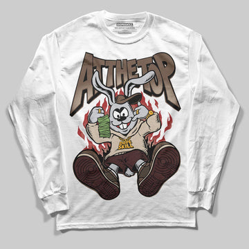 A Ma Maniére x Air Jordan 4 “Dark Mocha” DopeSkill Long Sleeve T-Shirt At The Top Graphic Streetwear - White 