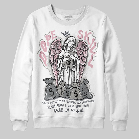 Air Max 95 OG “Pink Foam” DopeSkill Sweatshirt Angels Graphic Streetwear - White