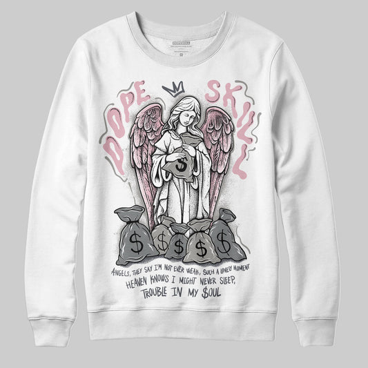 Air Max 95 OG “Pink Foam” DopeSkill Sweatshirt Angels Graphic Streetwear - White