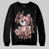 Jordan 40 “Dusty Rose” DopeSkill Sweatshirt Smile Through The Pain Graphic Streetwear - Black