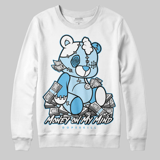 Jordan 11 Retro Legend Blue DopeSkill Sweatshirt MOMM Bear Graphic Streetwear - White