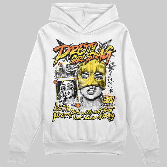 Jordan 4 Thunder DopeSkill Hoodie Sweatshirt Pretty Girl Swag Graphic Streetwear - White