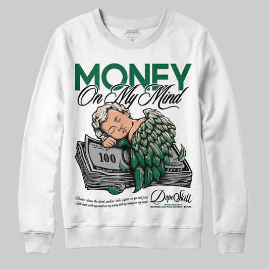 Jordan 13 GS “Pine Green” DopeSkill Sweatshirt MOMM Graphic Streetwear - White