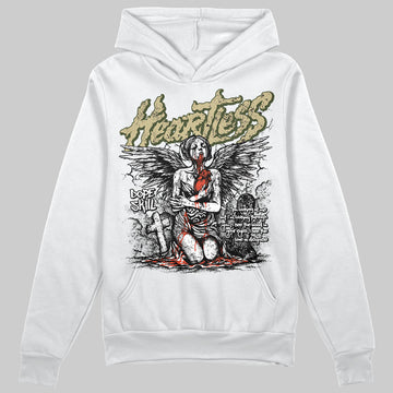 Olive Sneakers DopeSkill Hoodie Sweatshirt Heartless Graphic Streetwear - White