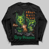 Green Sneakers DopeSkill Long Sleeve T-Shirt New Drip Season Graphic Streetwear  - Black