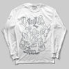 Jordan 5 Retro Wolf Grey (2026) DopeSkill Long Sleeve T-Shirt Real Y2K Players Graphic Streetwear - White
