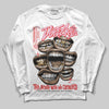 Awake NY x Air Jordan 5 Arctic Pink DopeSkill Long Sleeve T-Shirt The Mouth With No Droughts Graphic Streetwear - White