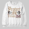 Nike Air Force 1 Low Canvas “Linen” DopeSkill Sweatshirt Protect Me From Evil Graphic Streetwear - White
