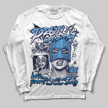 Jordan 3 "Midnight Navy" DopeSkill Long Sleeve T-Shirt Pretty Girl Swag Graphic Streetwear - White