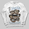 Jordan 40 “Blue Suede” DopeSkill Long Sleeve T-Shirt The Mouth With No Droughts Graphic Streetwear - White