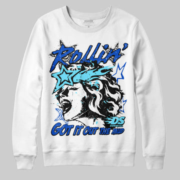 Royal Blue Sneakers DopeSkill Sweatshirt Got It Out The Mud Graphic Streetwear - White