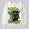 Green Sneakers DopeSkill Sweatshirt Rolling in Money Graphic Streetwear - White