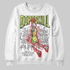 Jordan 4 GS “Light Lemon Twist” DopeSkill Sweatshirt Thunder Dunk Graphic Streetwear - WHite 