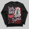 Awake NY x Air Jordan 5 Arctic Pink DopeSkill Long Sleeve T-Shirt Real Ones Move In Silence Graphic Streetwear - Black