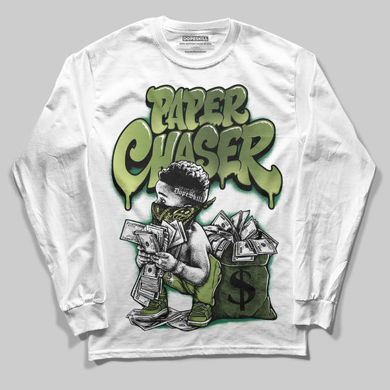 Foamposite Pro 'Pine Green' DopeSkill Long Sleeve T-Shirt Paper Chaser Boy Graphic Streetwear - White