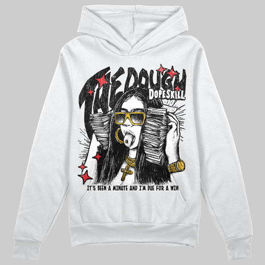 Black and White Sneakers DopeSkill Hoodie Sweatshirt The Dough Graphic Streetwear - WHite