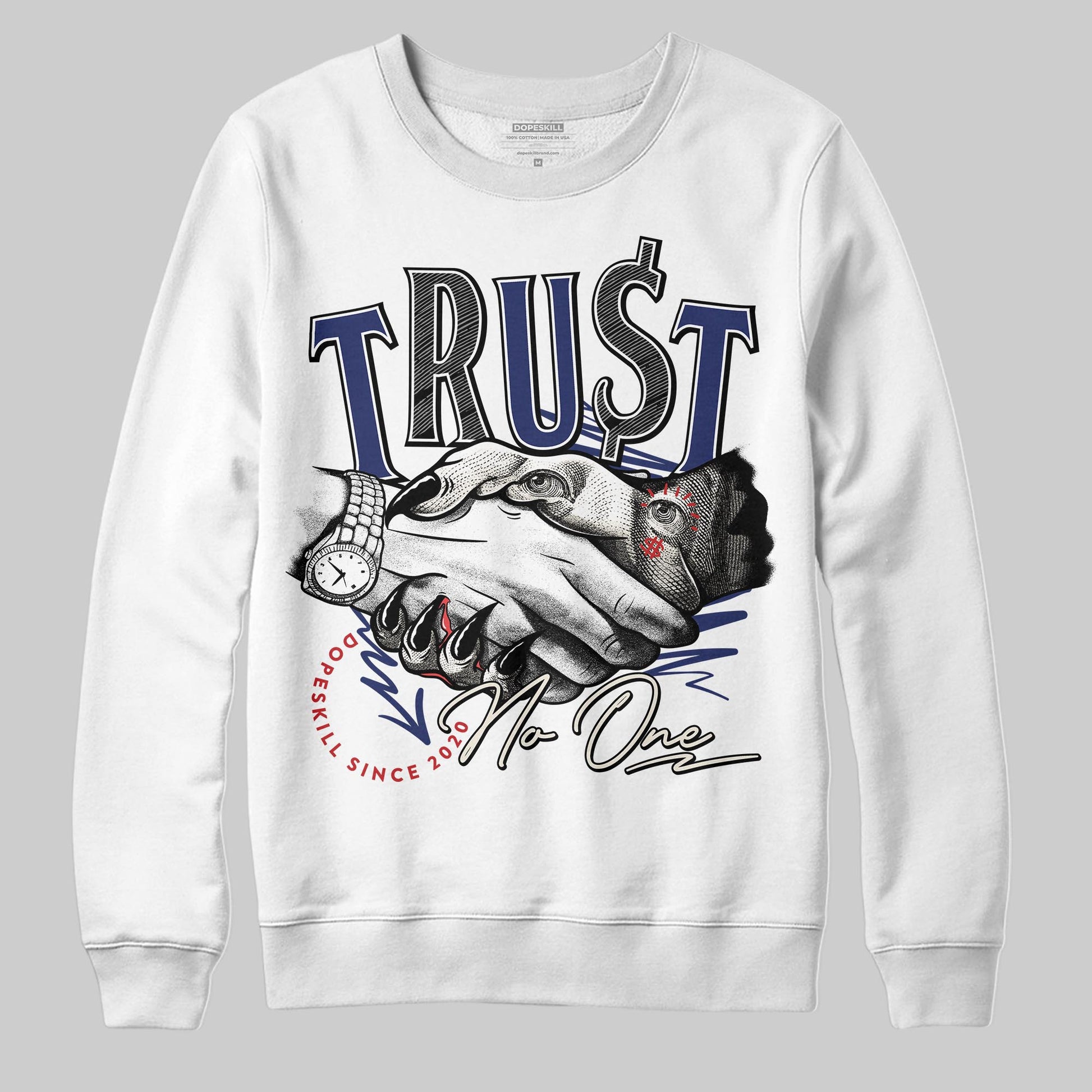 Jordan 11 “Rare Air” DopeSkill Sweatshirt Trust No One Graphic Streetwear