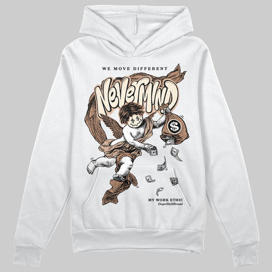 Jordan 4 Retro Cozy Girl DopeSkill Hoodie Sweatshirt Nevermind Graphic Streetwear - White
