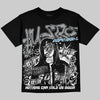 Jordan 5 Retro Wolf Grey (2026) Oversize Print 'No Money No Lust' DopeSkill Graphic T-shirt Streetwear - Black