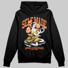 Orange Sneakers DopeSkill Hoodie Self Made Graphic Streetwear - Black