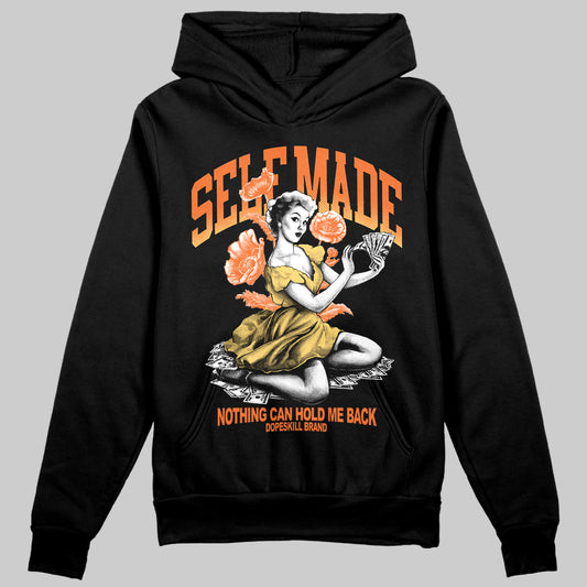 Orange Sneakers DopeSkill Hoodie Self Made Graphic Streetwear - Black