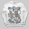 Jordan 5 Retro Wolf Grey (2026) DopeSkill Long Sleeve T-Shirt No Risk No Story Graphic Streetwear - White