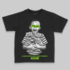 Neon Green Sneakers DopeSkill Toddler Kids T-shirt Scared Money Don't Make No Money Graphic Streetwear - Black