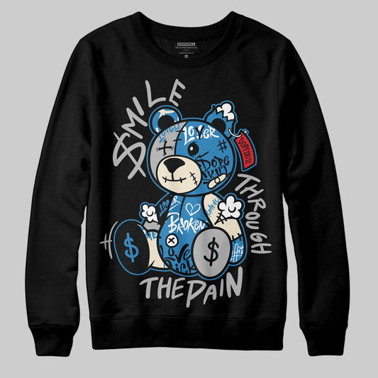 Jordan 3 Retro OG Rare Air DopeSkill Sweatshirt Smile Through The Pain Graphic Streetwear - Black