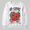 Jordan 5 “Earth/Metallic Gold” DopeSkill Sweatshirt Crying Heart Graphic Streetwear - White