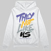 Jordan 4 Retro Lakers DopeSkill Hoodie Sweatshirt They Not Like Us Graphic Streetwear - White 