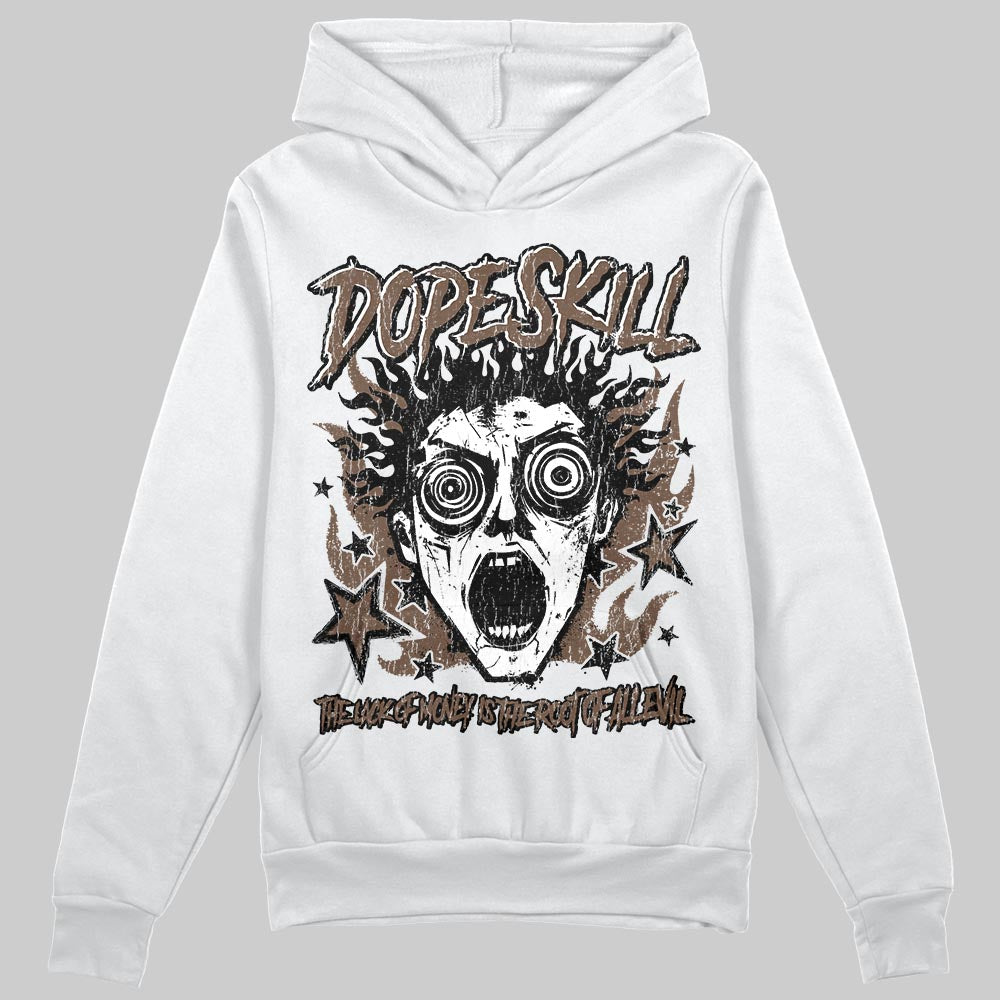A Ma Maniére x Air Jordan 4 “Dark Mocha” DopeSkill Hoodie Sweatshirt Root of Evil Graphic Streetwear - White