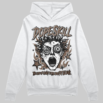 A Ma Maniére x Air Jordan 4 “Dark Mocha” DopeSkill Hoodie Sweatshirt Root of Evil Graphic Streetwear - White