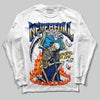 Royal Blue Sneakers DopeSkill Long Sleeve T-Shirt NeverFull Graphic Streetwear - White 