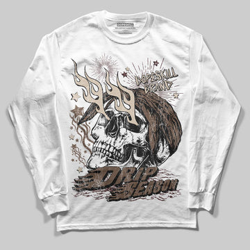 A Ma Maniére x Air Jordan 4 “Dark Mocha” DopeSkill Long Sleeve T-Shirt Drip Season Graphic Streetwear - White