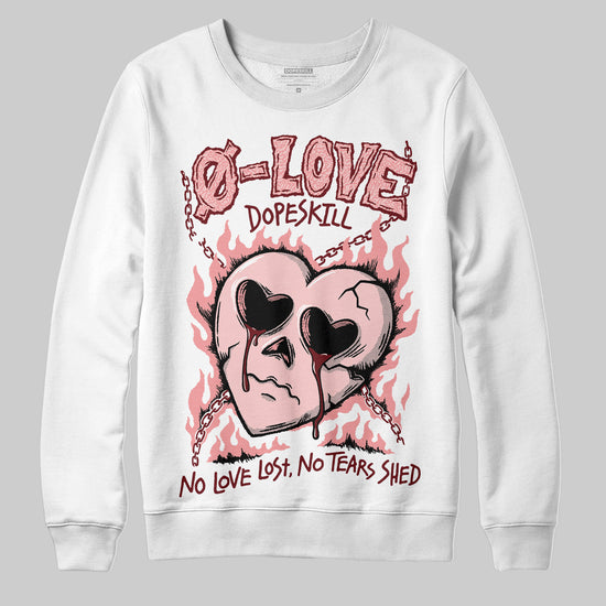 Jordan 3 Retro Valentine's Day Treat Yourself (2025) DopeSkill Sweatshirt Crying Heart Graphic Streetwear - White