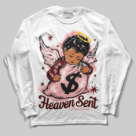 Jordan 3 Retro Valentine's Day Treat Yourself (2025) DopeSkill Long Sleeve T-Shirt Heaven Sent Graphic Streetwear - White