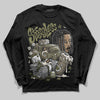 Jordan 3 “Medium Olive” aka “Family Affair” DopeSkill Long Sleeve T-Shirt Stressless Graphic Streetwear - black