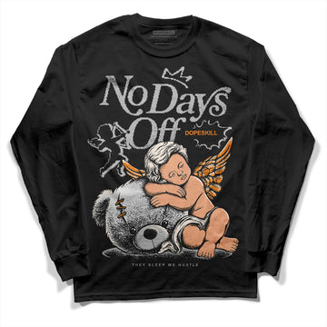 Dunk Low Cool Grey DopeSkill Long Sleeve T-Shirt New No Days Off Graphic Streetwear - Black