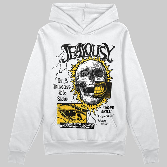Yellow Sneakers DopeSkill Hoodie Sweatshirt Jealousy Graphic Streetwear - White