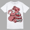 Valentine's Day Collection DopeSkill T-Shirt Bear Steals Sneaker Graphic Streetwear - White