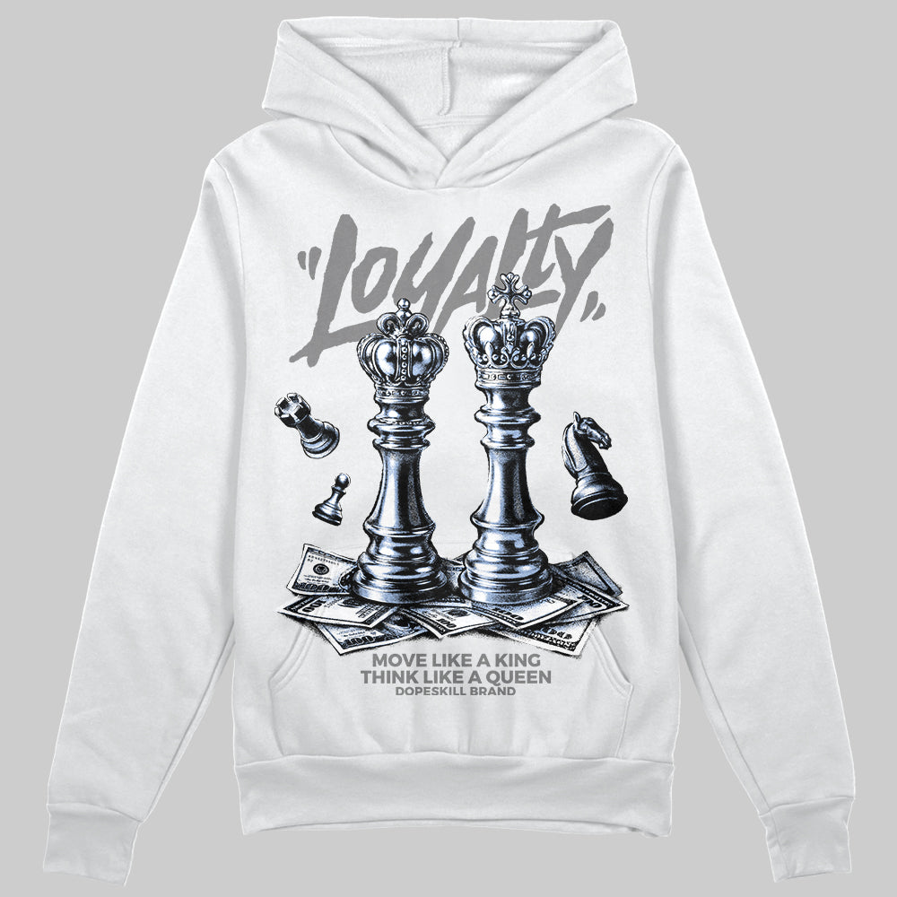 Grey Sneakers DopeSkill Hoodie Loyalty Graphic Streetwear - White