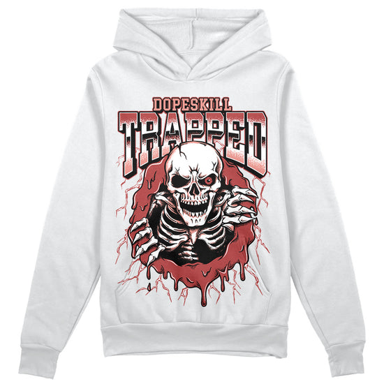 Jordan 13 “Dune Red” DopeSkill Hoodie Sweatshirt Trapped Halloween Graphic Streetwear - White 