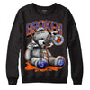 Dunk Low Futura Orange Blaze DopeSkill Sweatshirt Sick Bear Graphic Streetwear - Black