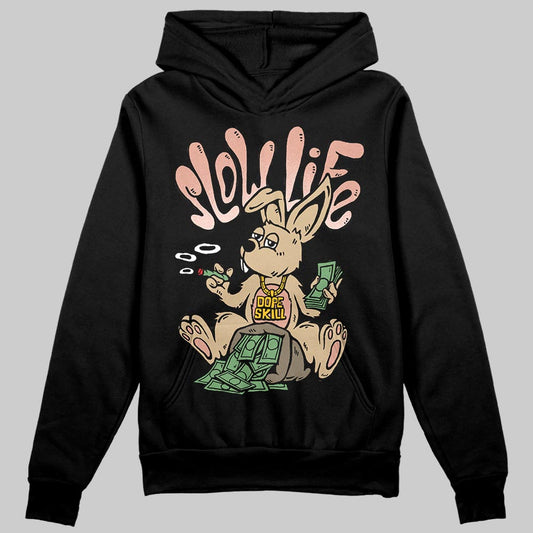 TAN Sneakers DopeSkill Hoodie Sweatshirt Slow Life Graphic Streetwear - Black