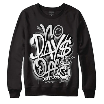 Dunk Low ‘Pure Platinum’ DopeSkill Sweatshirt No Days Off Graphic Streetwear - black