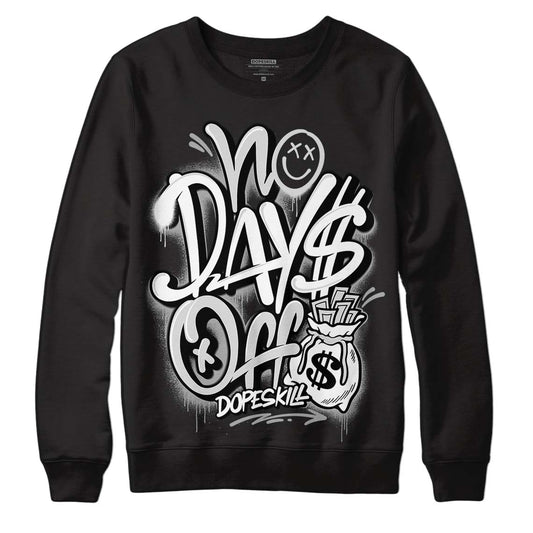 Dunk Low ‘Pure Platinum’ DopeSkill Sweatshirt No Days Off Graphic Streetwear - black