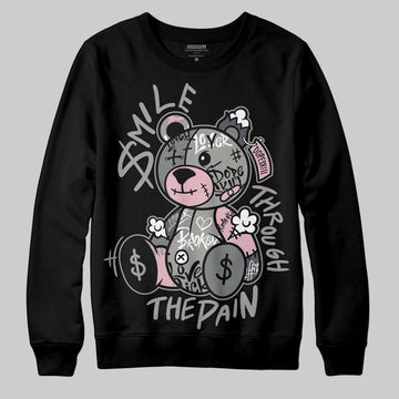 Air Max 95 OG “Pink Foam” DopeSkill Sweatshirt Smile Through The Pain Graphic Streetwear - Black